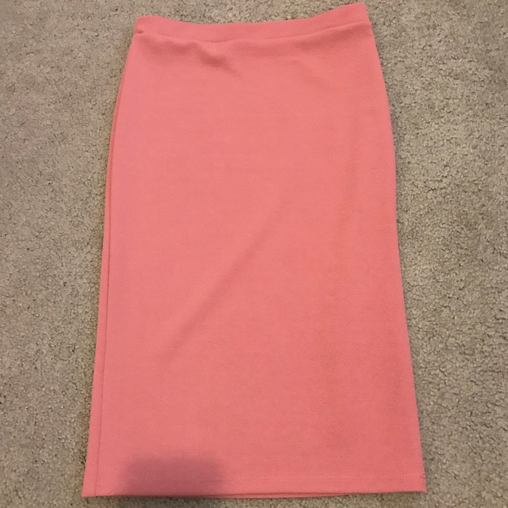 Straight Mauve/Pinkish Pencil Skirt